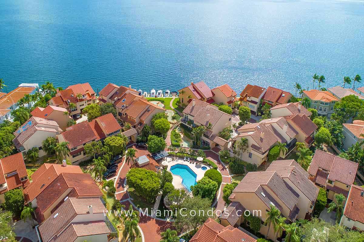 L'Hermitage Villas Waterfront Aerial View