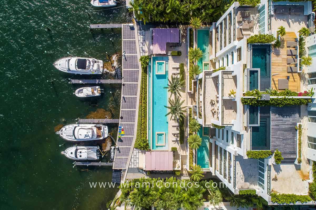 Residences at Vizcaya in Coconut Grove Amenities & Boat Dock