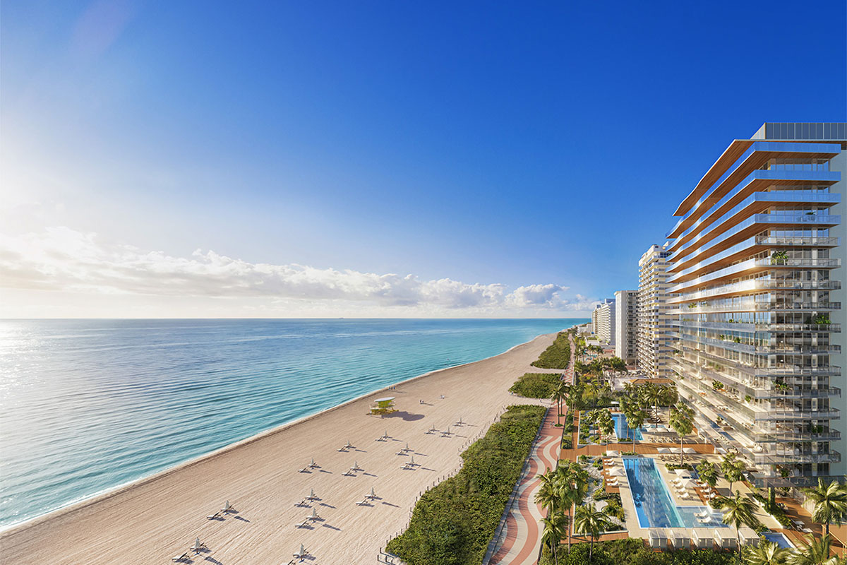 Rendering of 57 Ocean Miami Beach Condo Building