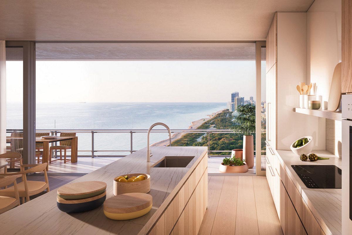 Rendering of Eighty Seven Park Condos Kitchen View