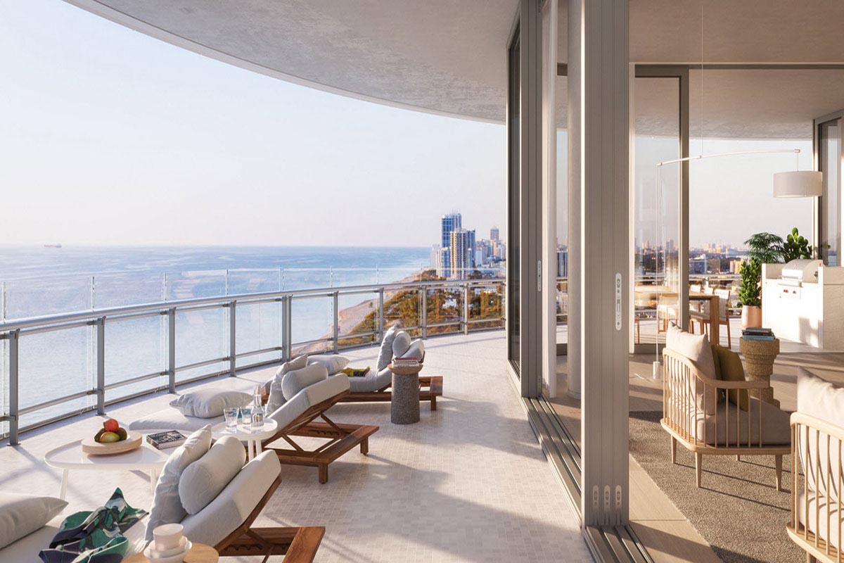Rendering of Eighty Seven Park Condos Private Terrace