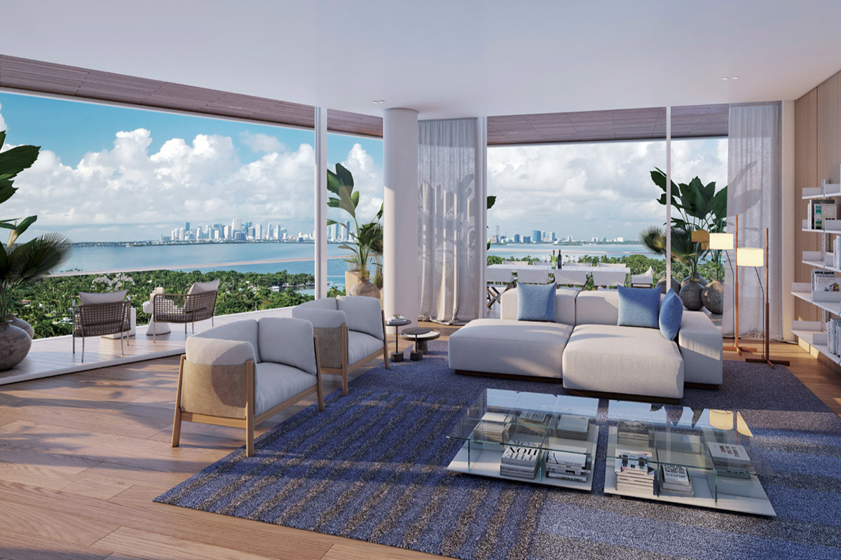 Rendering of Monaco Yacht Club & Residences Living Room