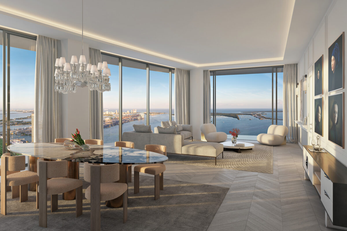 Rendering of Baccarat Residences Great Room