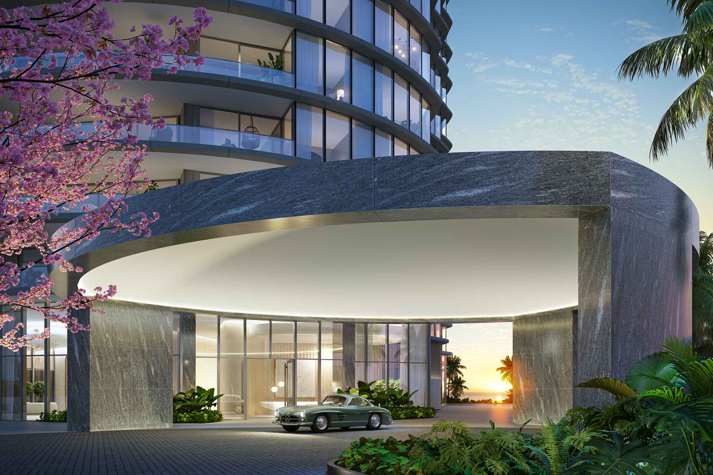 Rendering of Rivage Bal Harbour Porte Cochere
