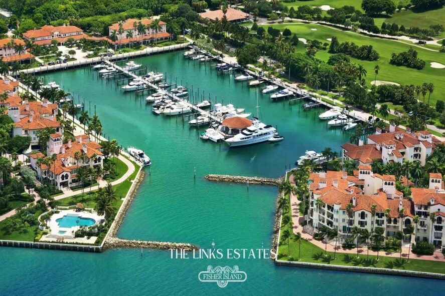 Fisher Island Marina Aerial