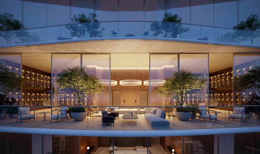 Rendering of 1428 Brickell Wine Spirit Room