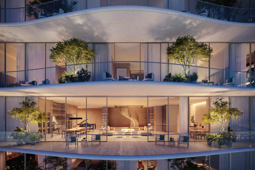 Rendering of 1428 Brickell View Inside