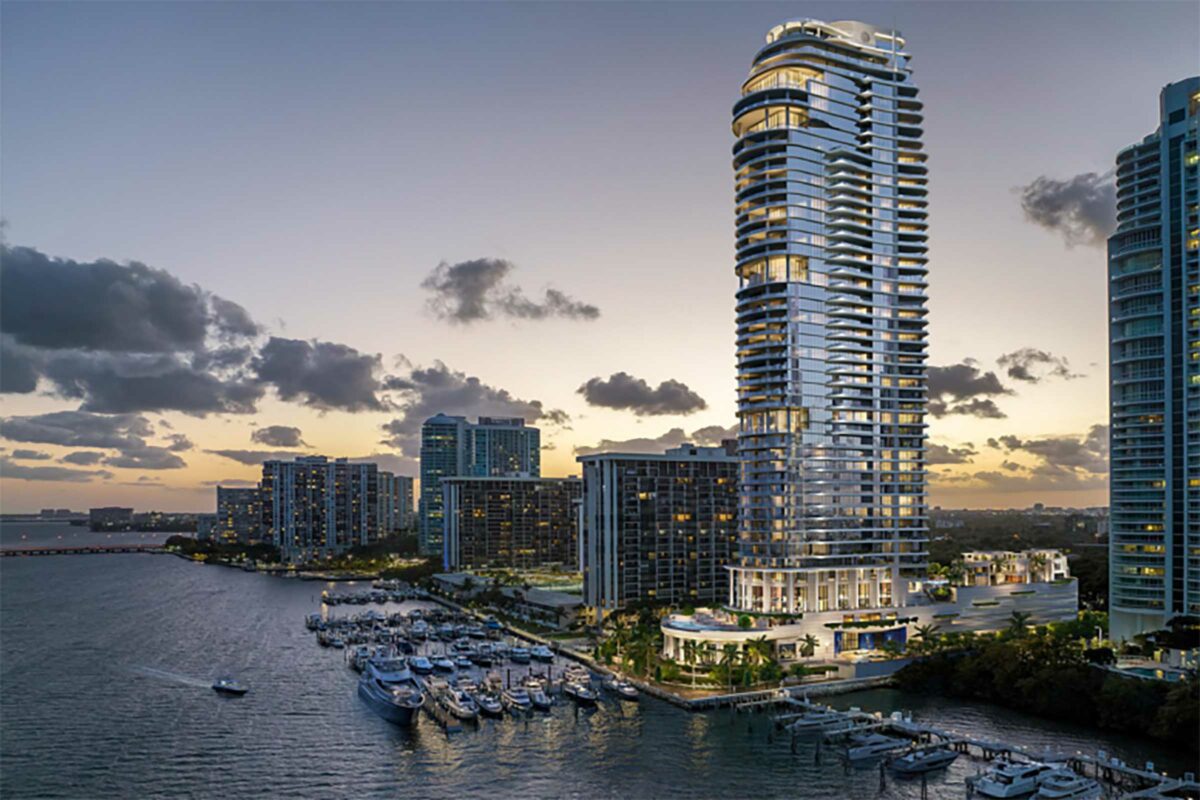 Rendering of St Regis Residences Miami Brickell at Dusk