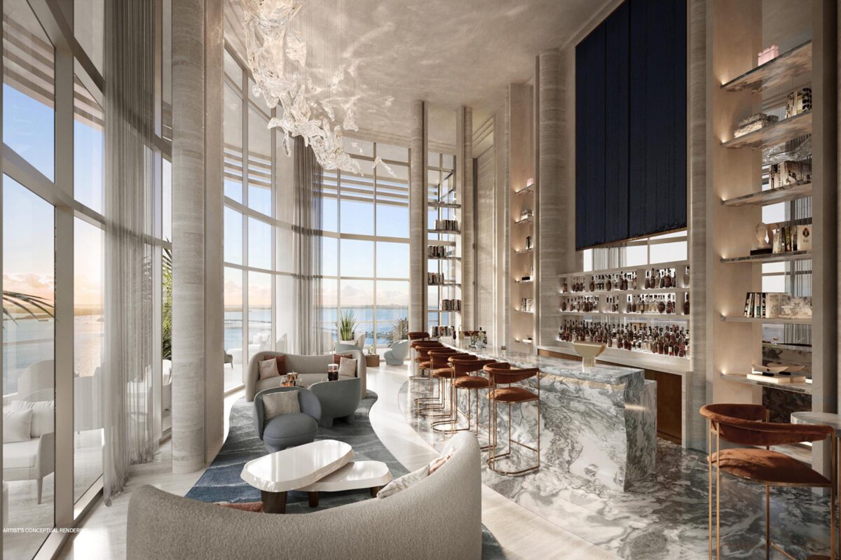 Rendering of St Regis Residences Miami Astor Bar