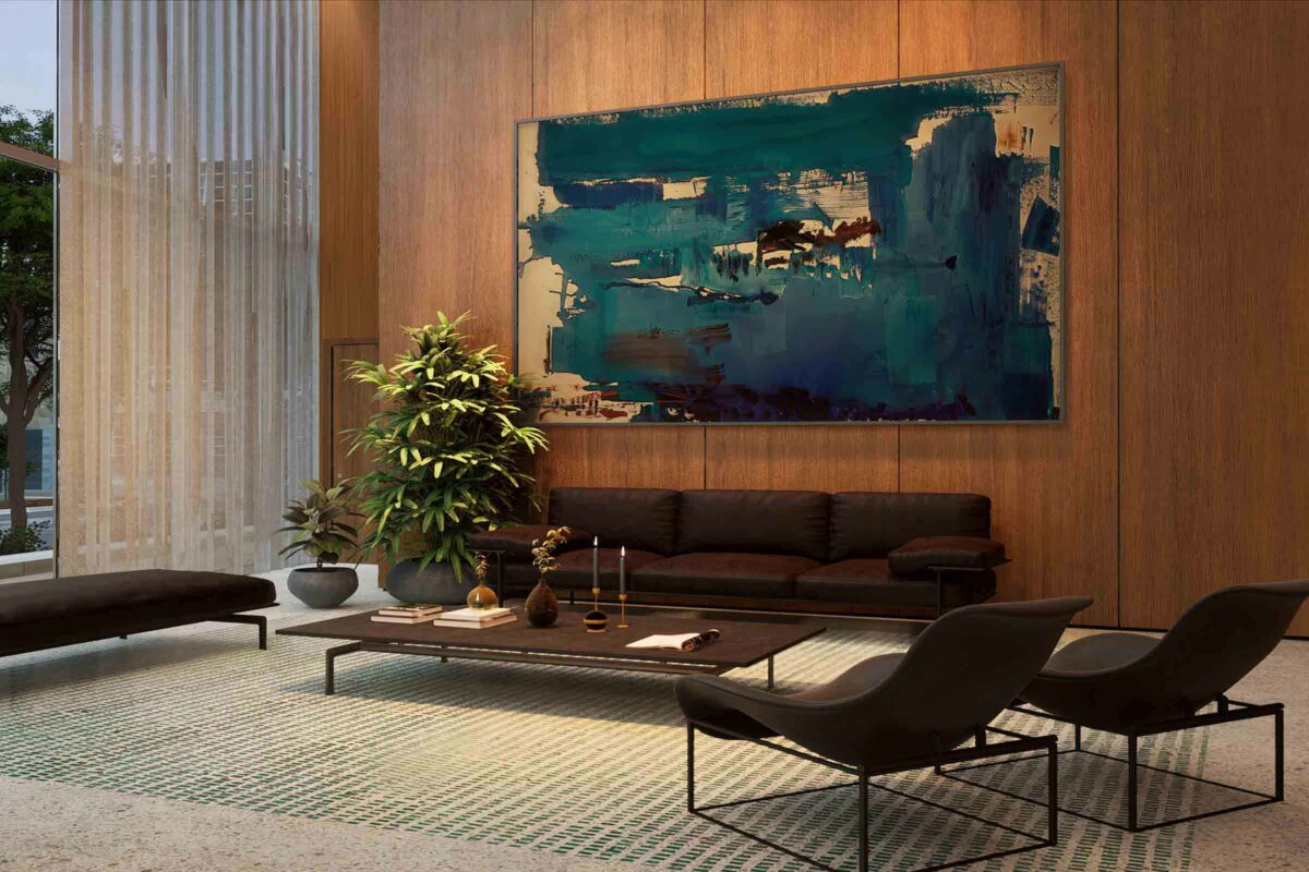 Rendering of Casa Bella Lobby Seating Area