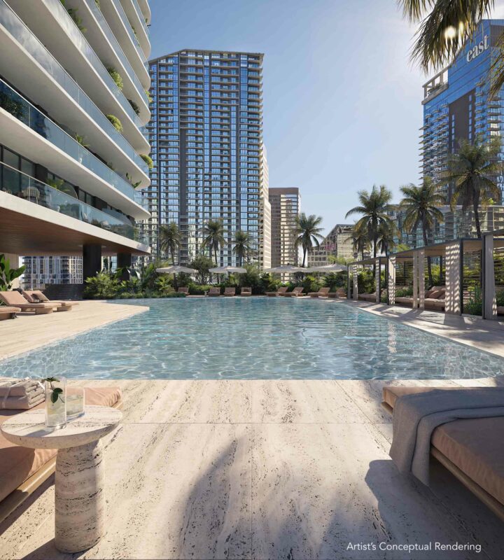 Rendering Of Lofty Brickell 9th Floor Pool