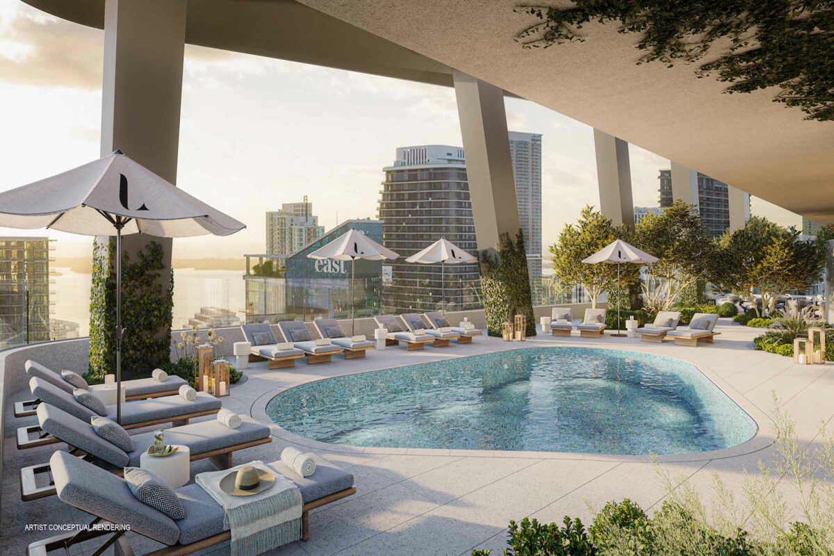 Rendering Of Lofty Brickell Floor 43 Pool