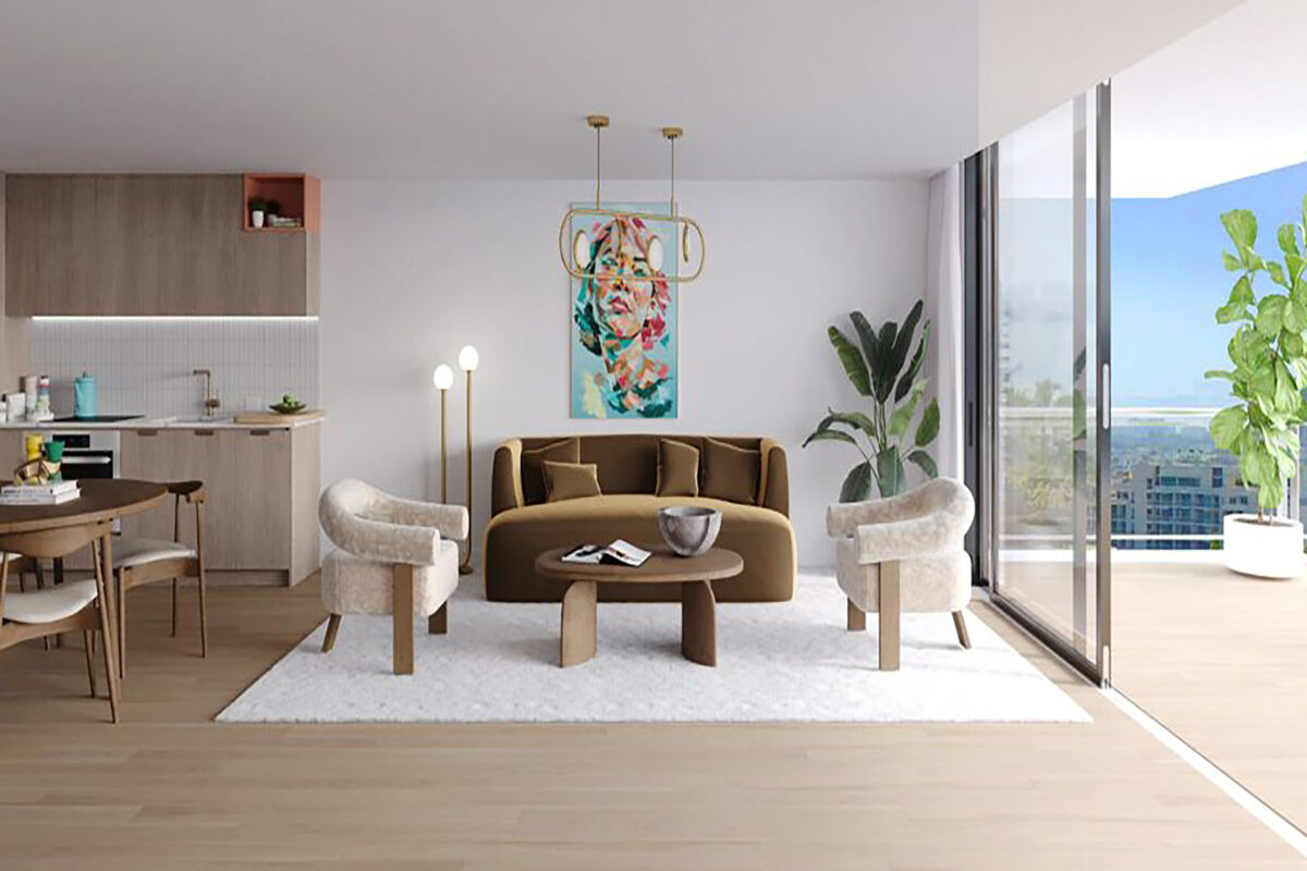 Rendering Of The Standard Residences Living Room