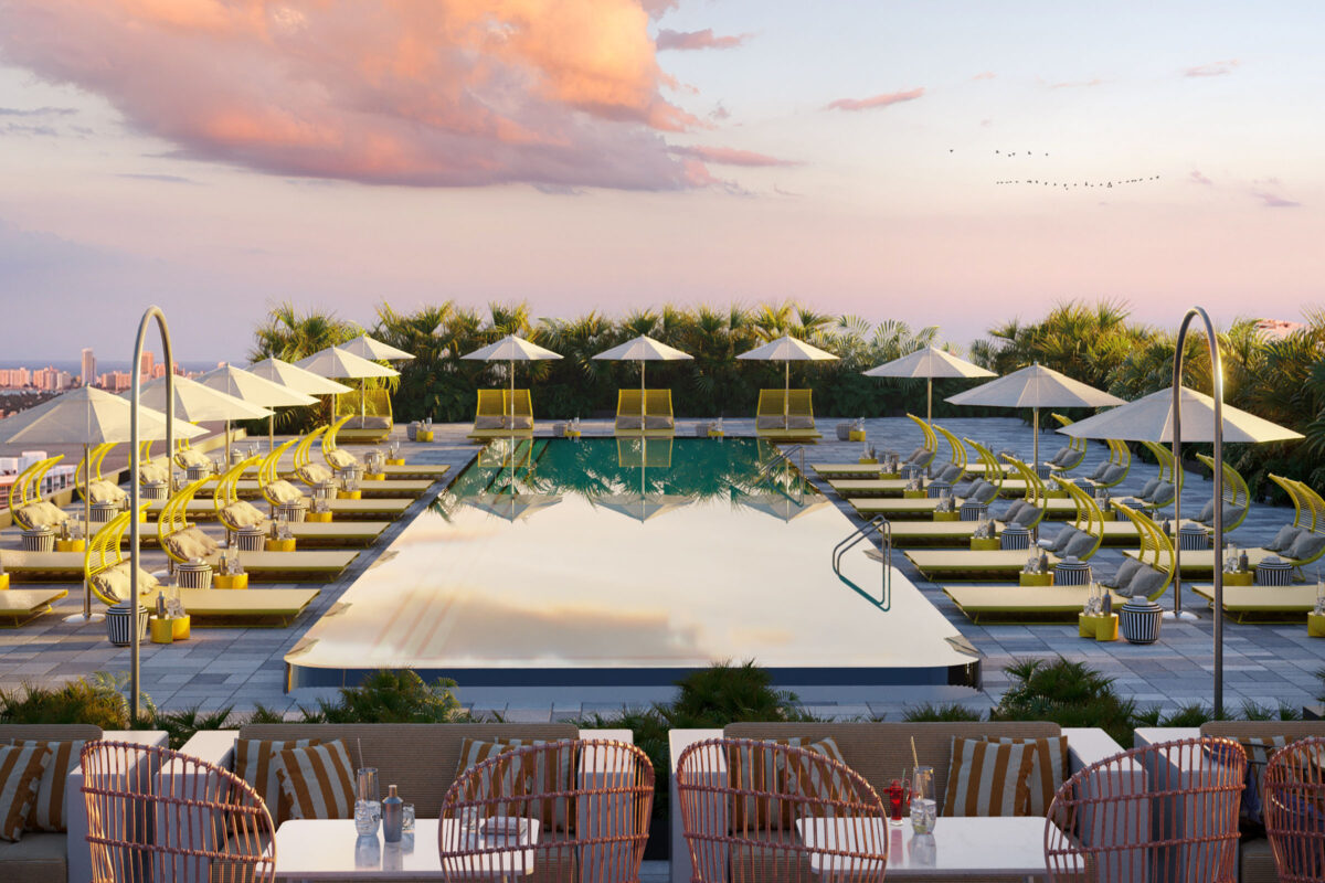 Rendering Of The Standard Residences Rooftop Pool