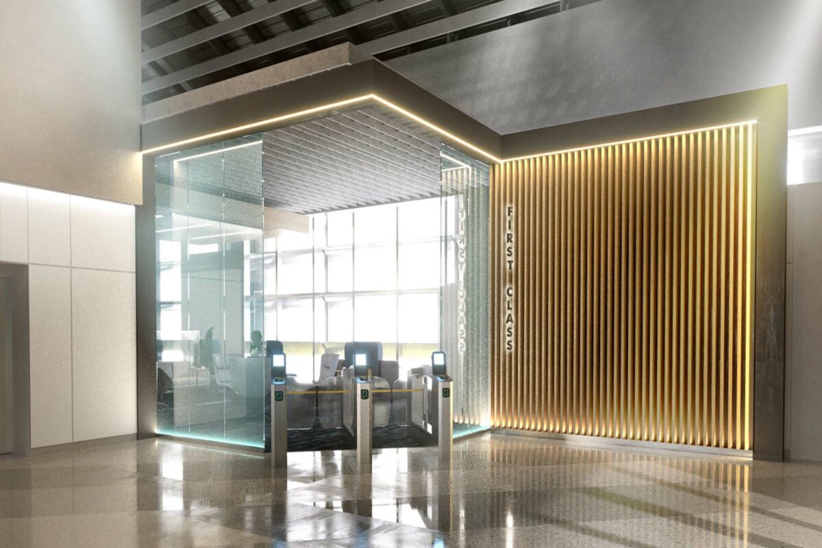 Rendering Of Brightline Orlando First Class Lounge