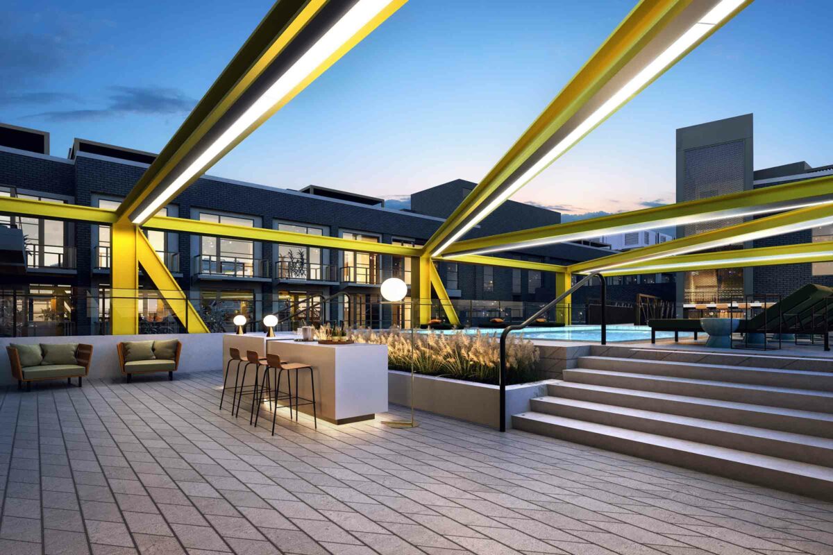 Rendering Of Diesel Condominiums Wynwood Rooftop Pool Deck