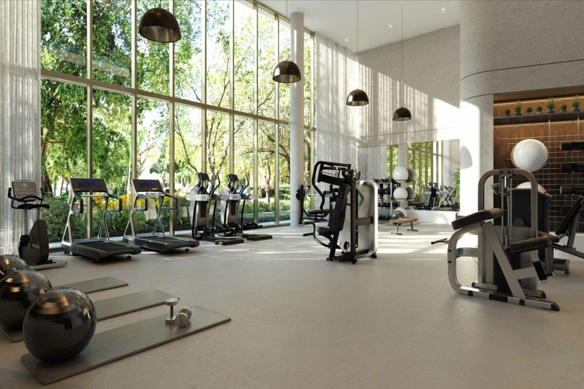 Rendering of 2200 Brickell Fitness Center