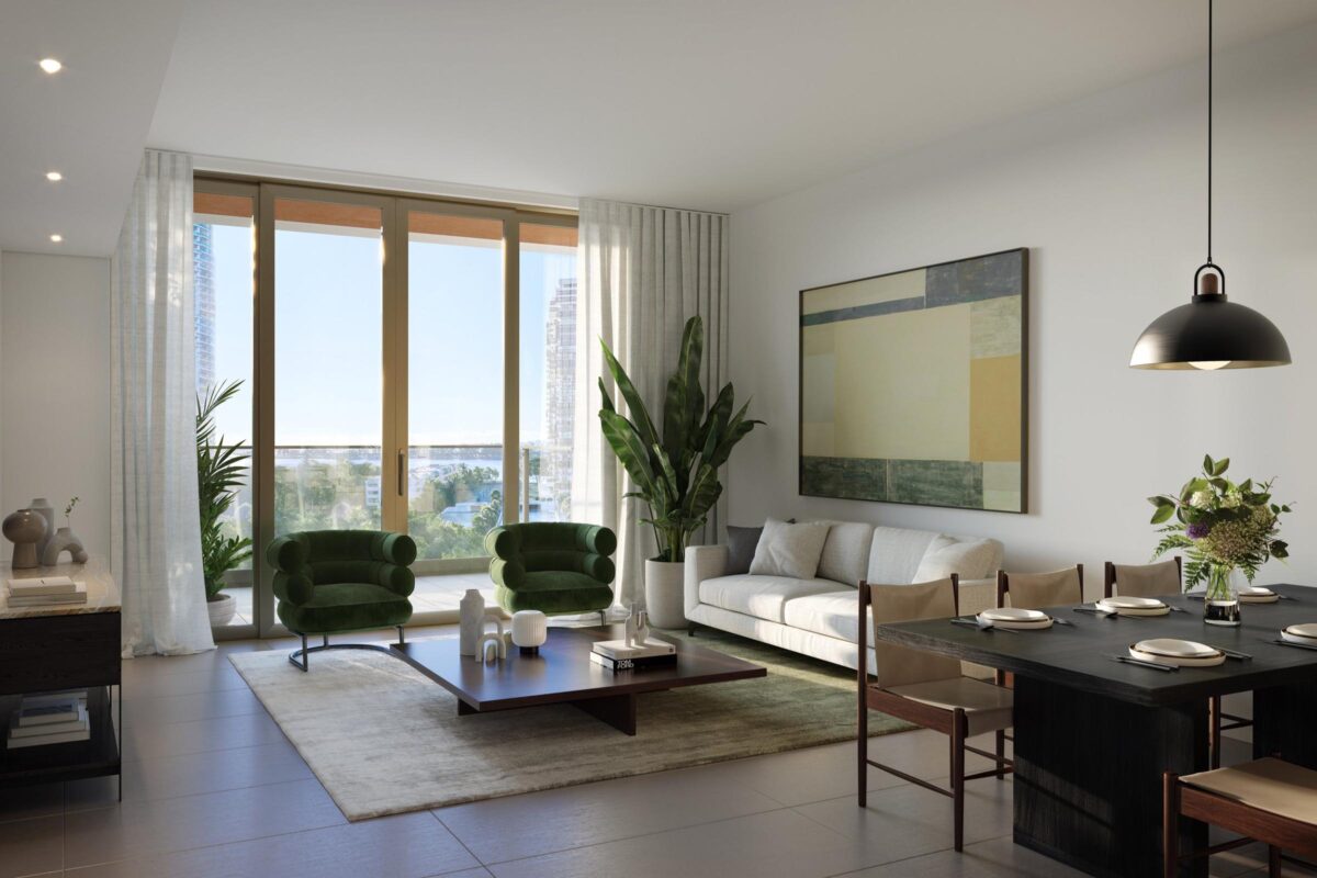 Rendering of 2200 Brickell Living Dining