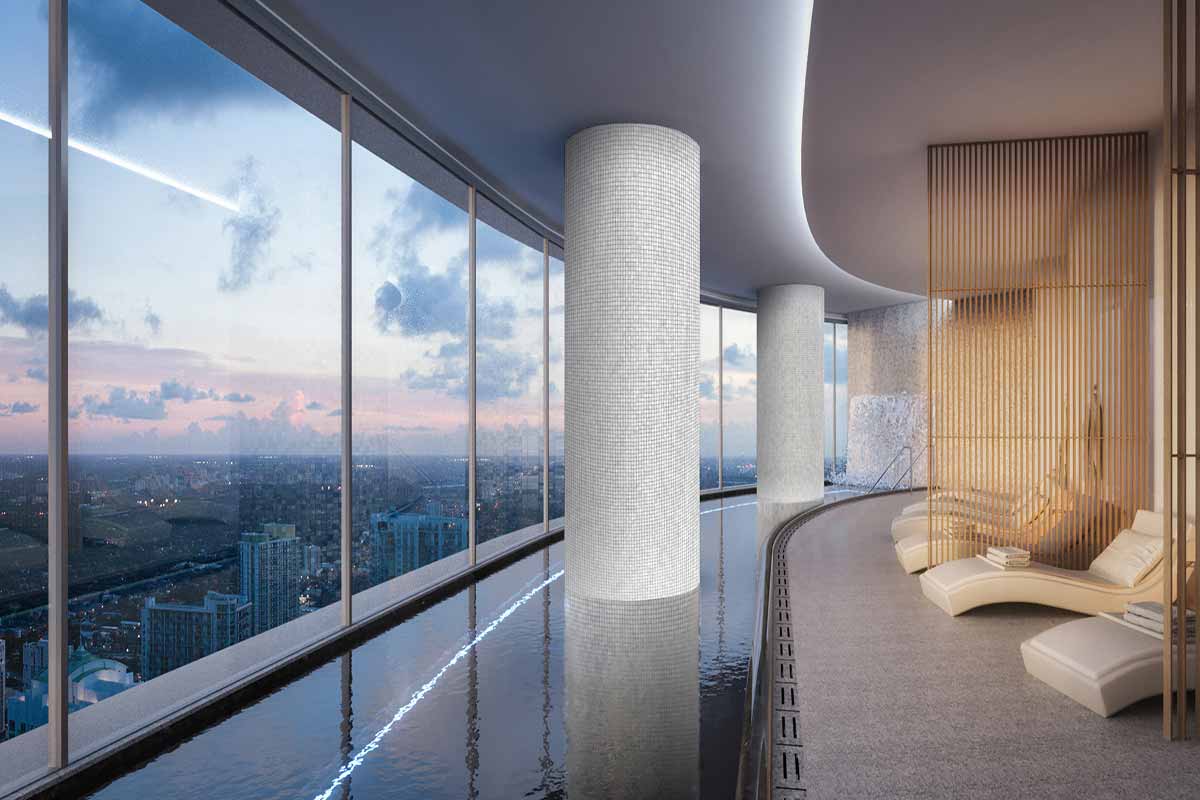 Rendering of Aston Martin Residences in Downtown Miami Spa