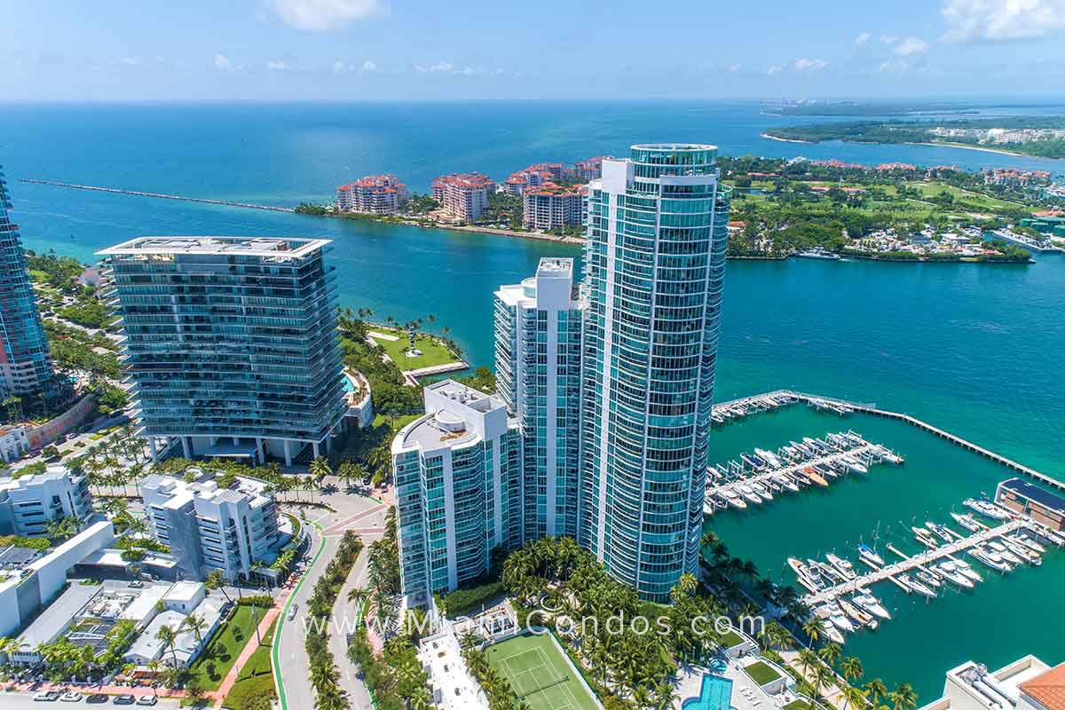 Murano at Portofino Condos Fisher Island Views