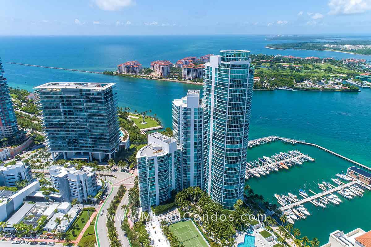 Murano at Portofino Condos Fisher Island Views