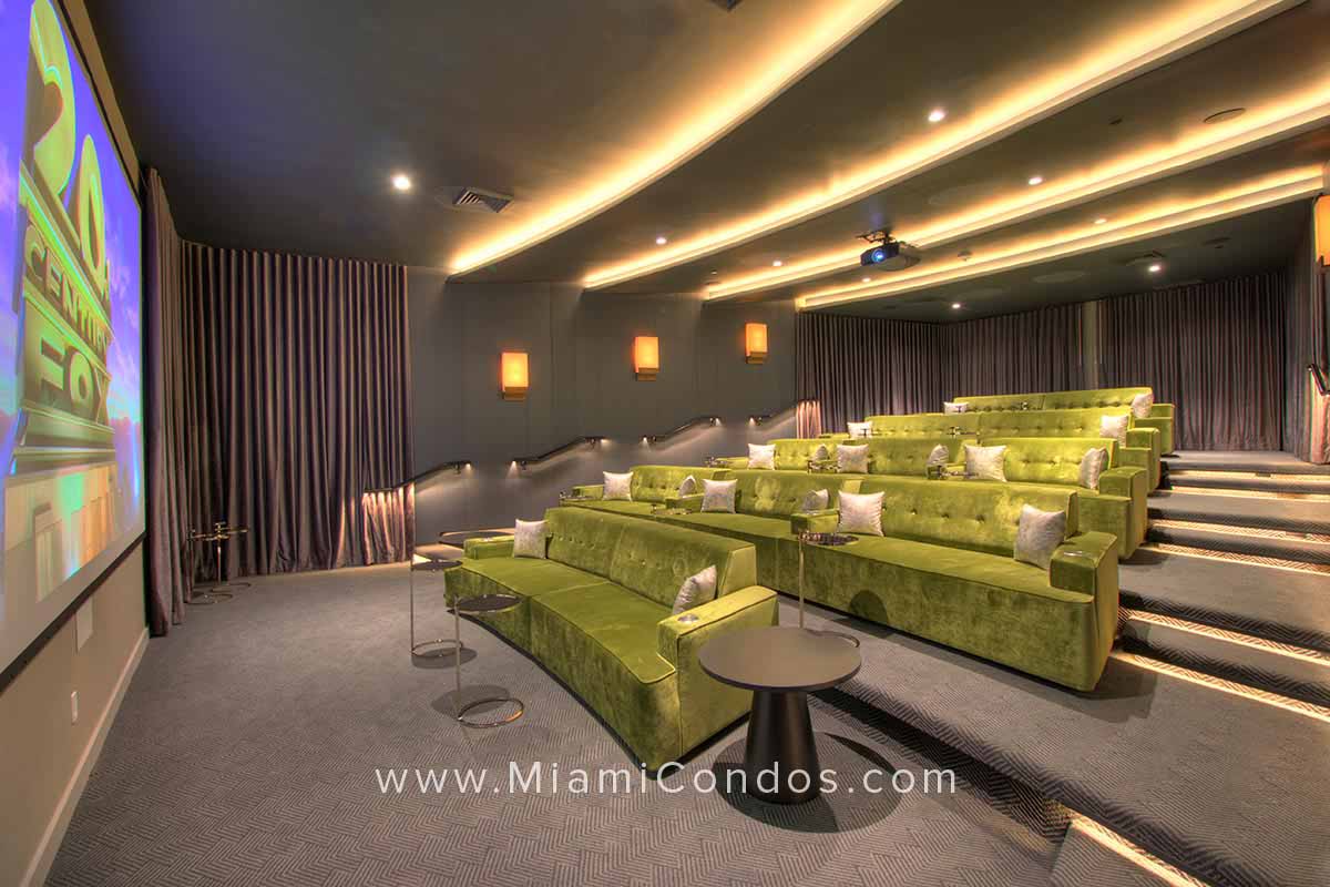 Park Grove Condos in Coconut Grove - Private Theater