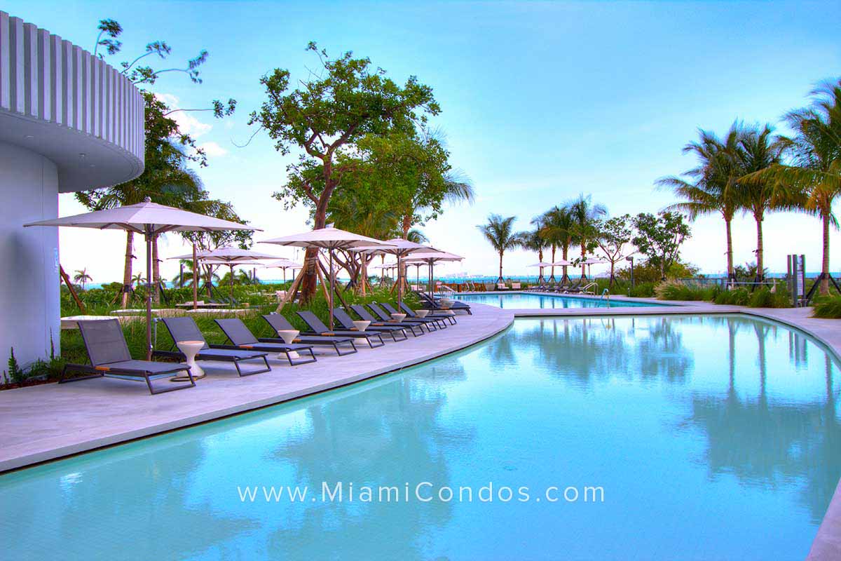 Park Grove Condos in Coconut Grove - Pool Deck