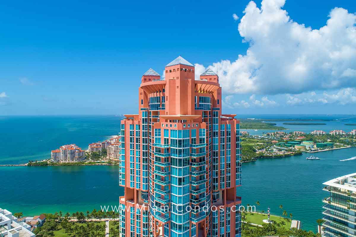 Portofino Tower Condos South Beach Fisher Island Views