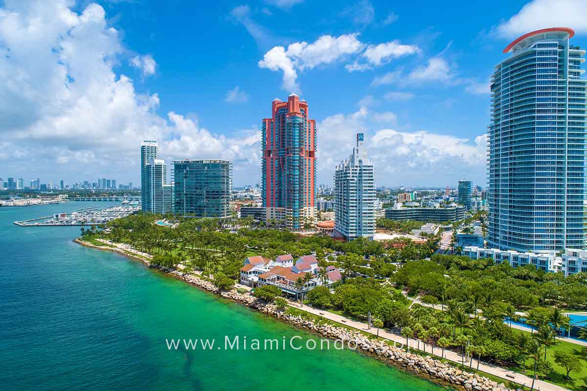 Portofino Tower Condos Overlooking South Pointe Park