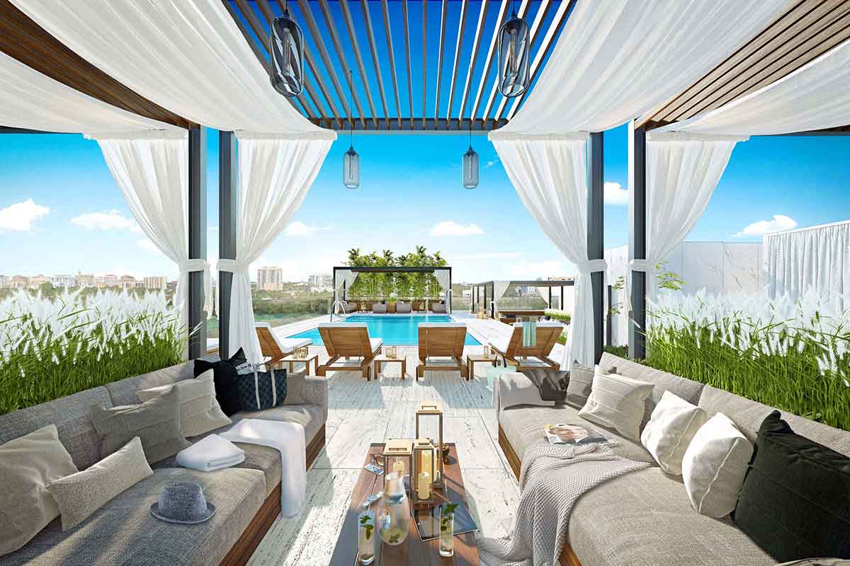 GlassHaus Condos Pool Cabana