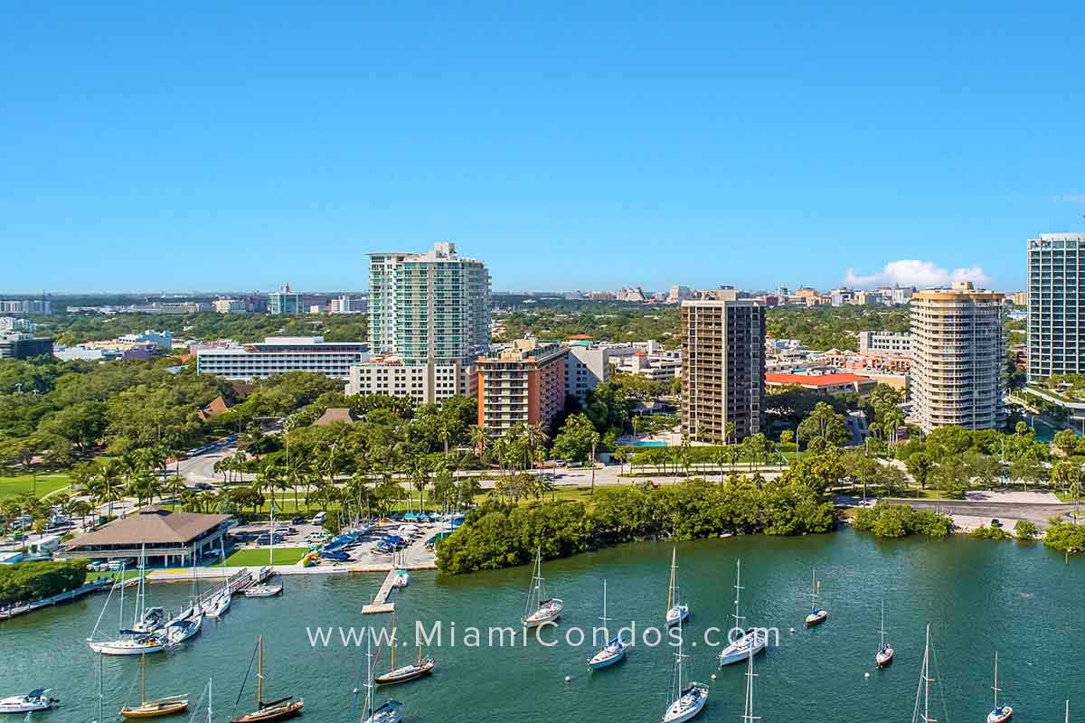 Yacht Harbour Condos in Coconut Grove Skyline