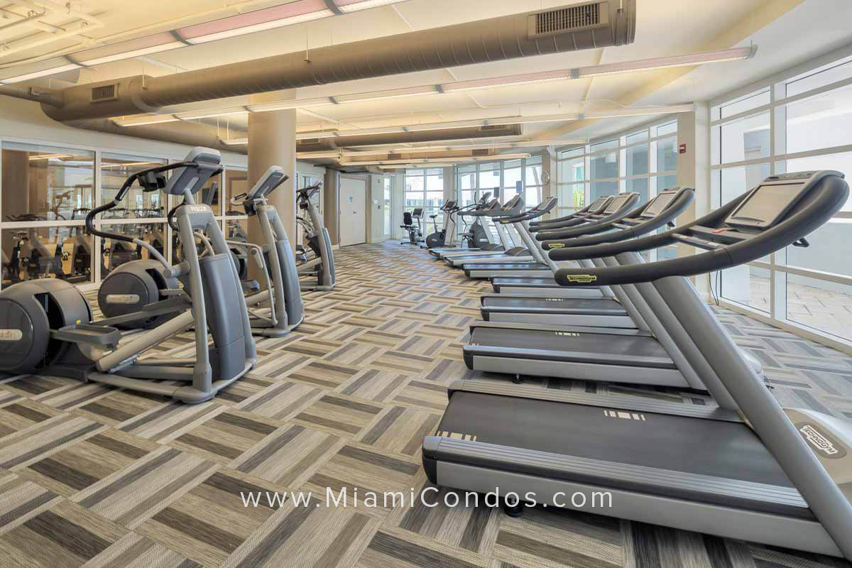 Vizcayne Condos in Downtown Miami Cardio Room