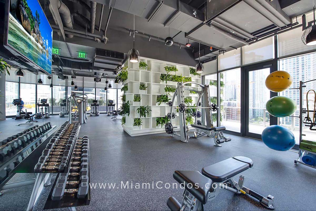 Brickell Heights Condo Fitness Center