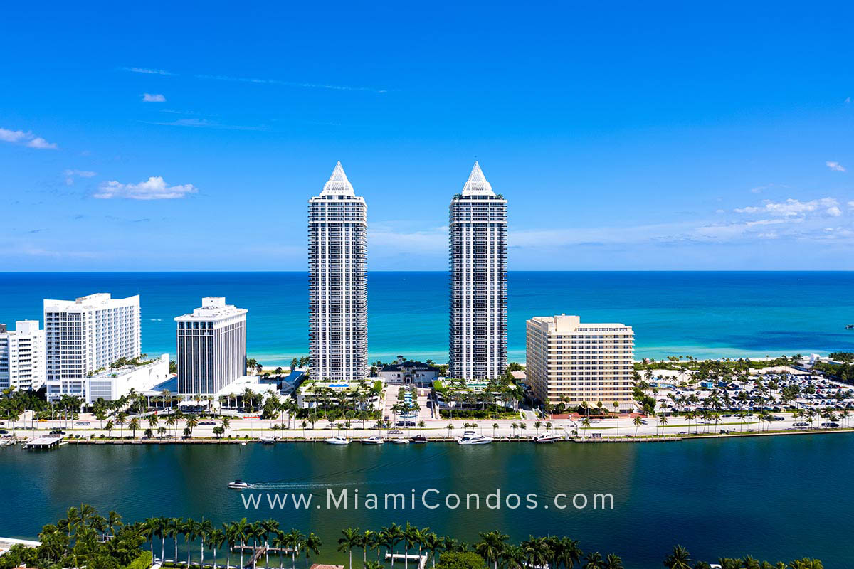 Intracoastal View of Blue and Green Diamond