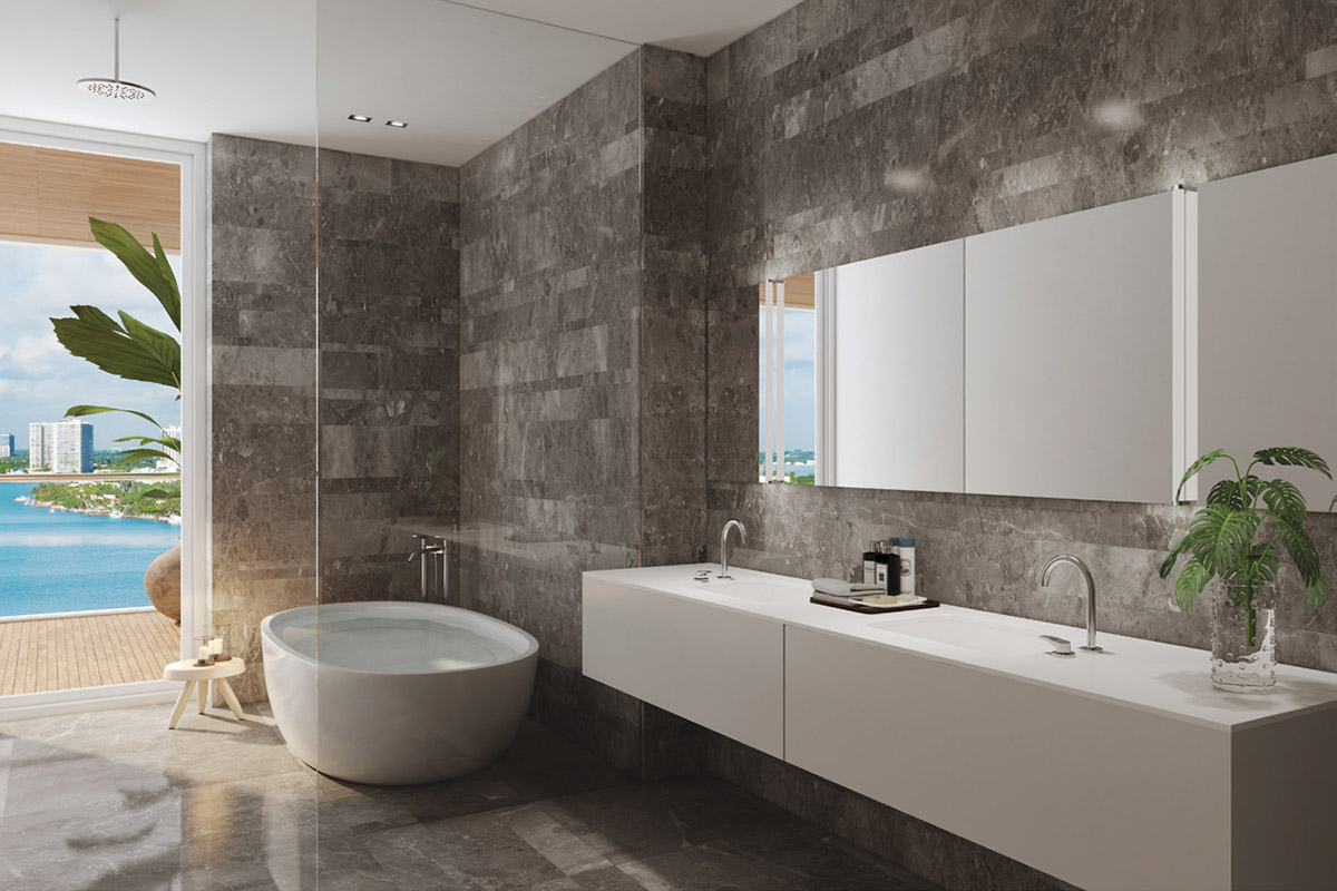 Rendering of Monaco Yacht Club & Residences Master Bathroom