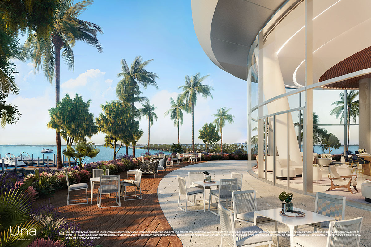 Rendering of Una Residences Social Terrace