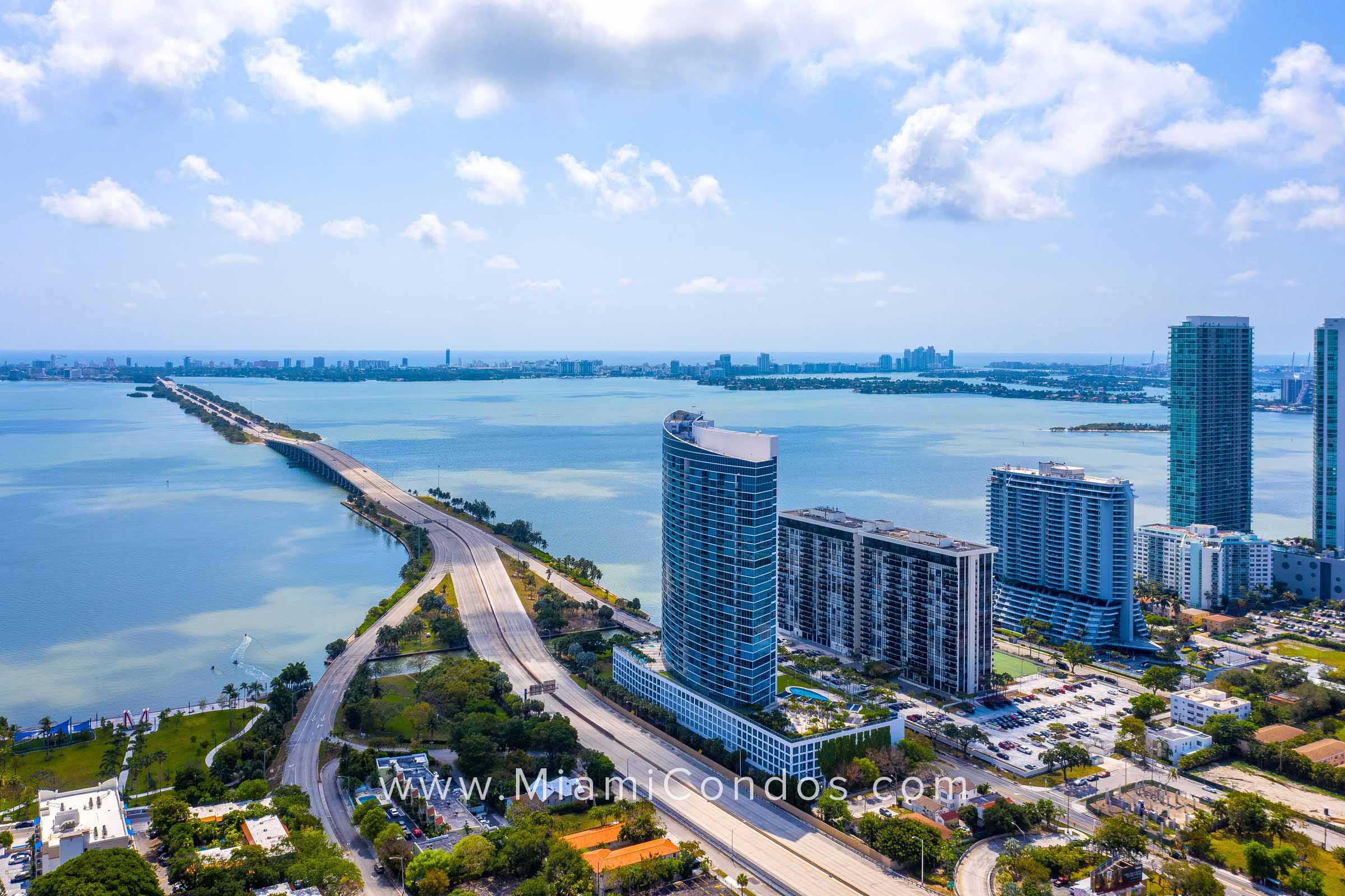 Blue Condominium Skyline