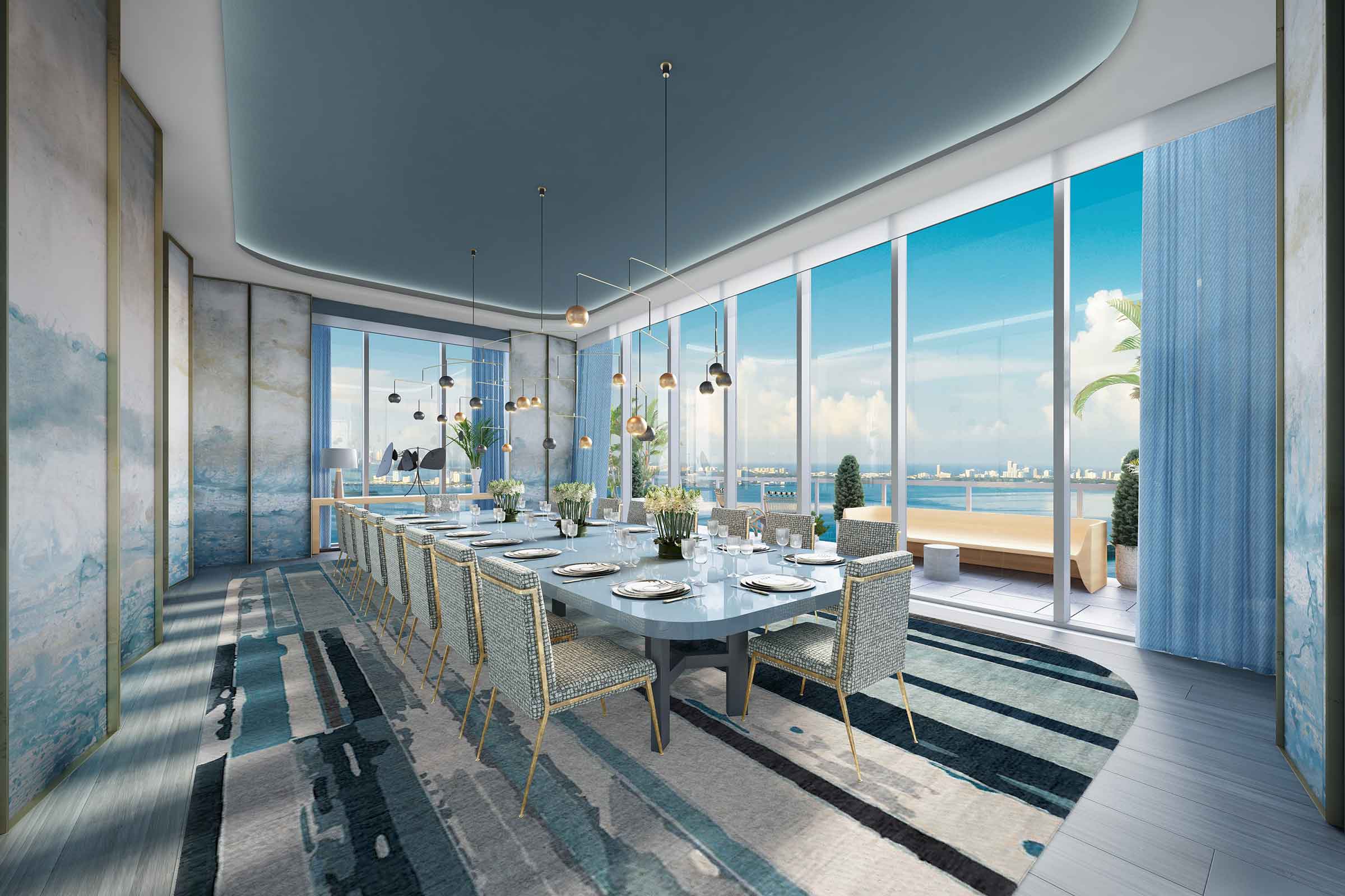 Elysee Condos Dining Room Rendering