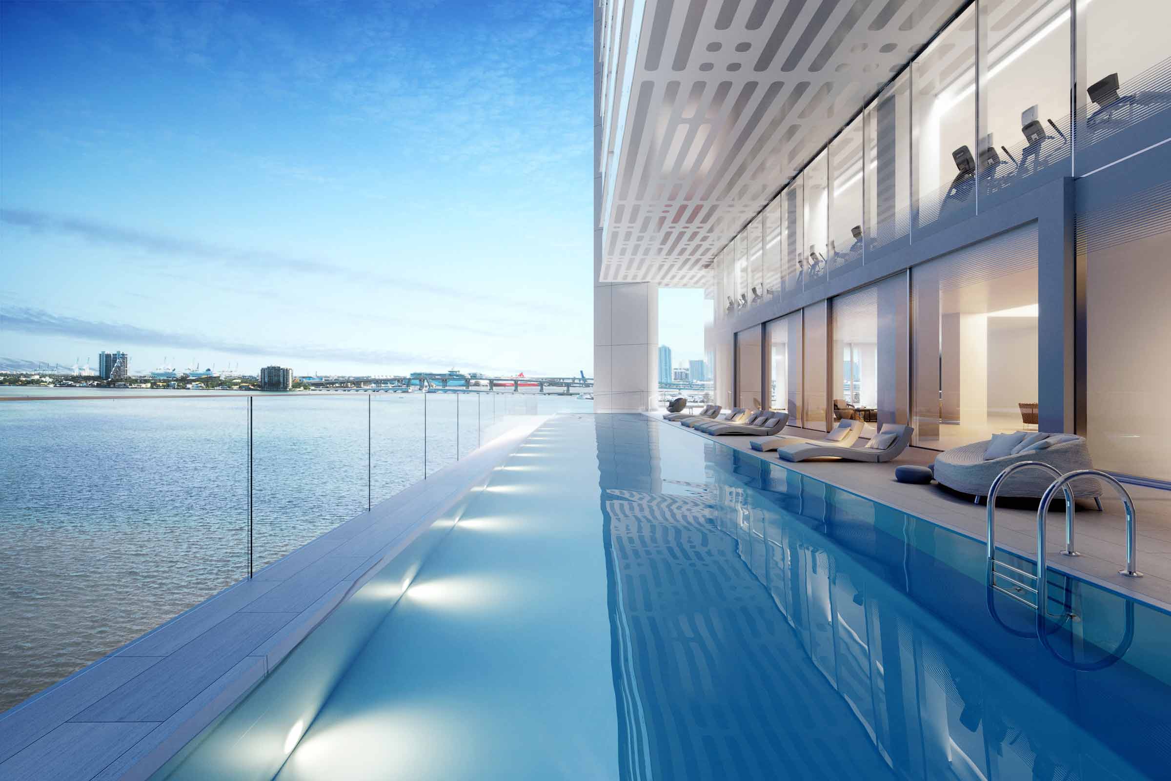 Missoni Baia Condos Pool Rendering