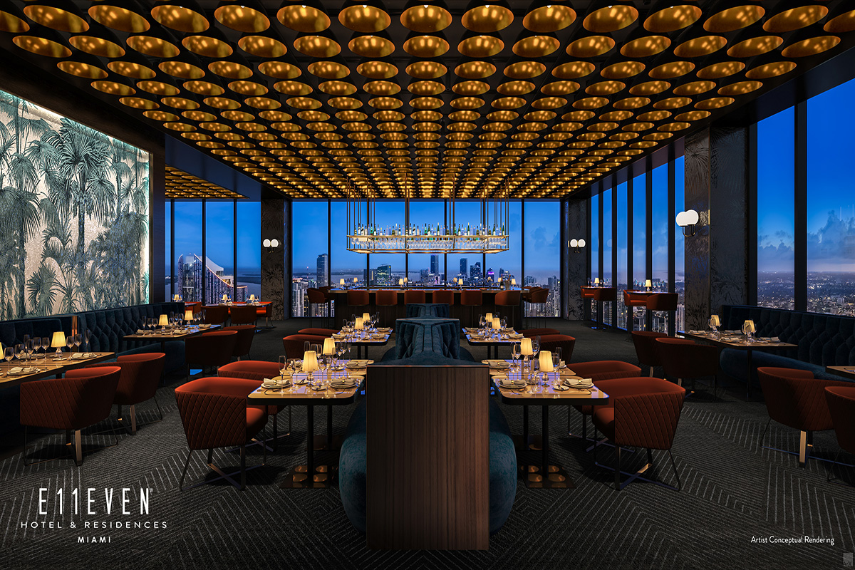 Rendering of E11EVEN Residences Miami Signature Restaurant