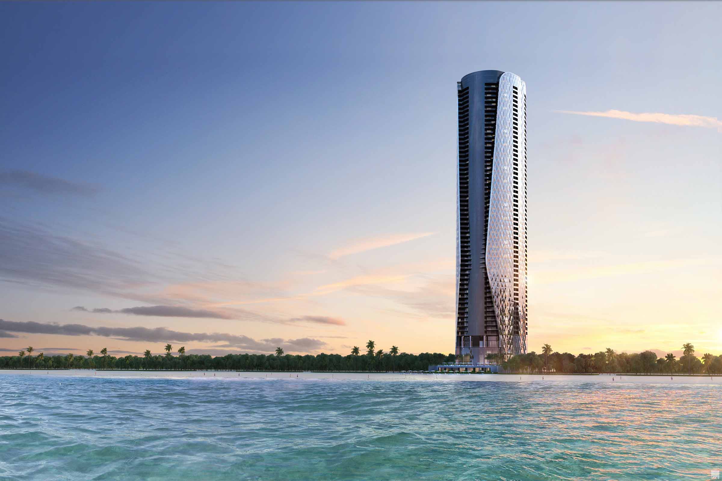 Bentley Miami Tower Beach View Rendering