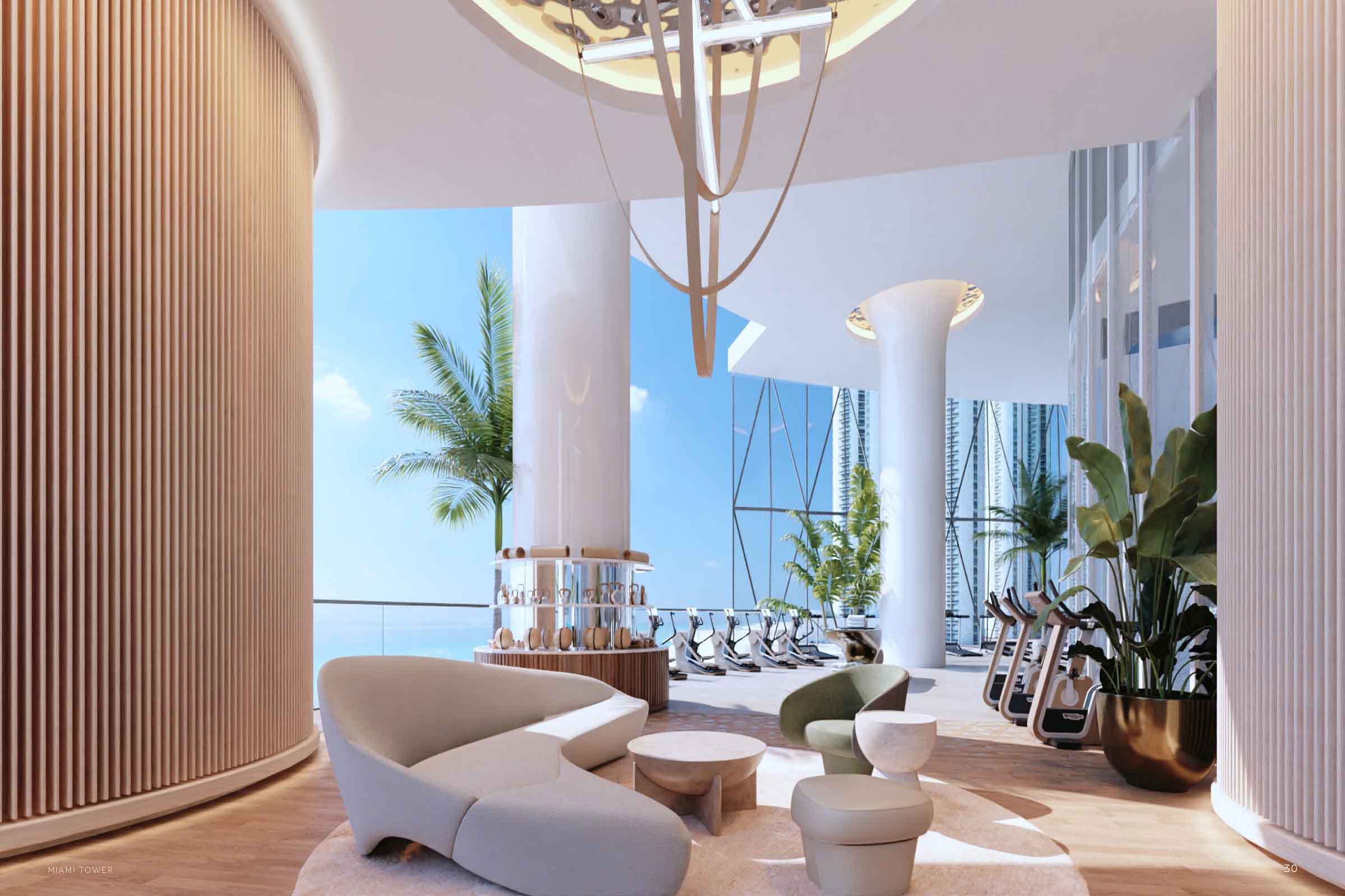 Bentley Miami Tower Fitness Center Rendering