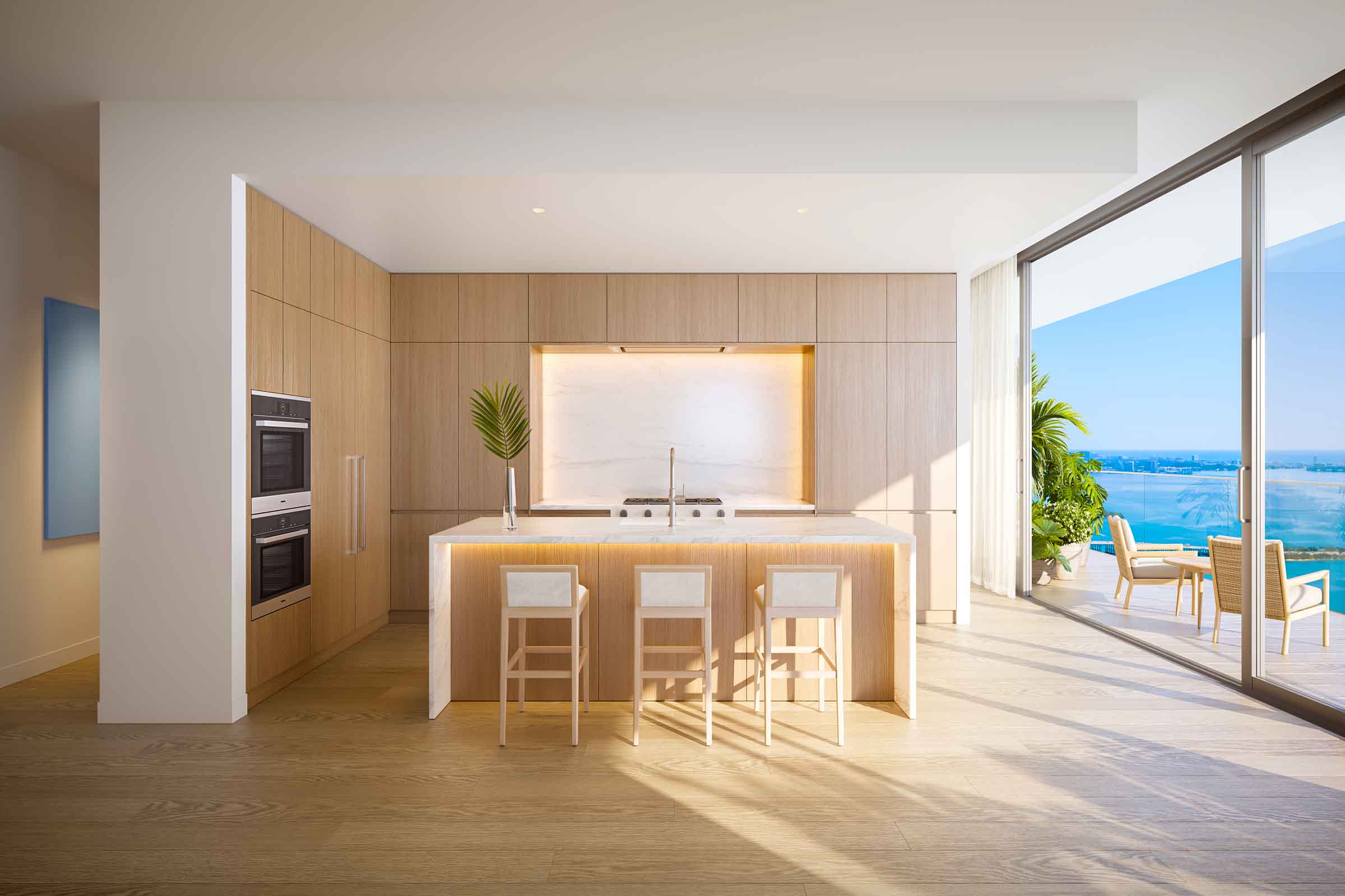 Rendering of EDITION Residences Miami Edgewater Kitchen