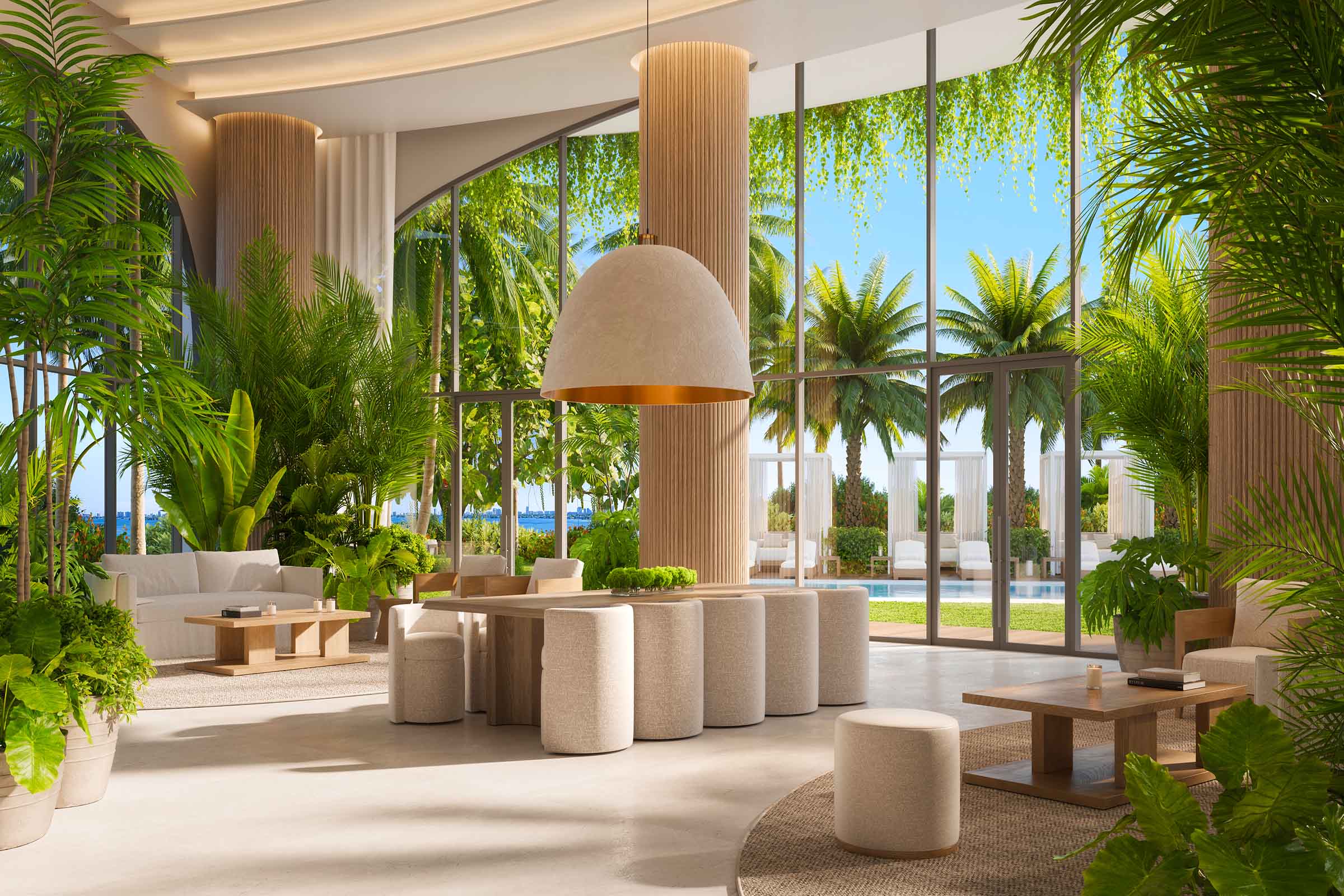 Rendering of EDITION Residences Miami Edgewater Pool Lounge