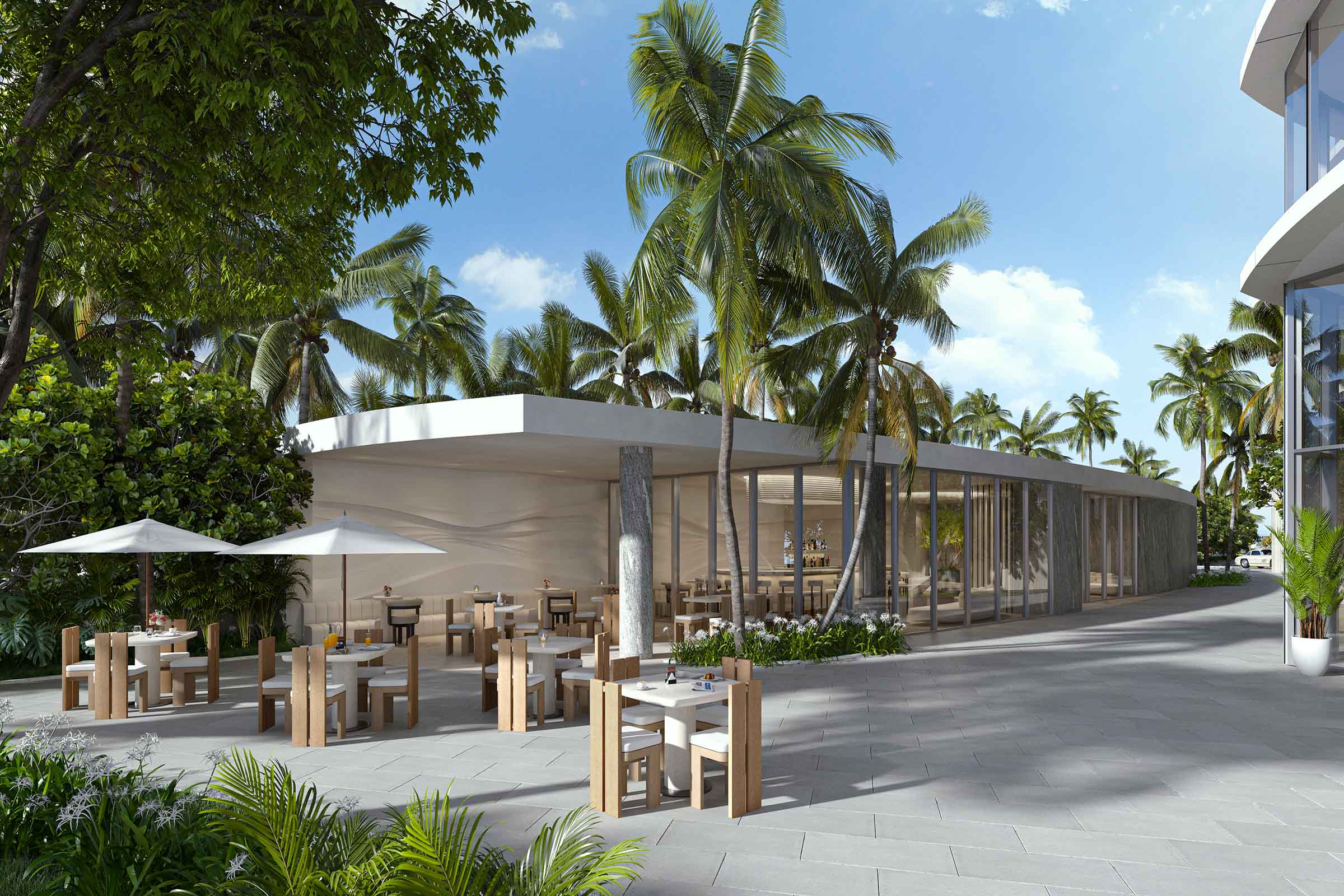 Rendering of Rivage Bal Harbour Condos Restaurant