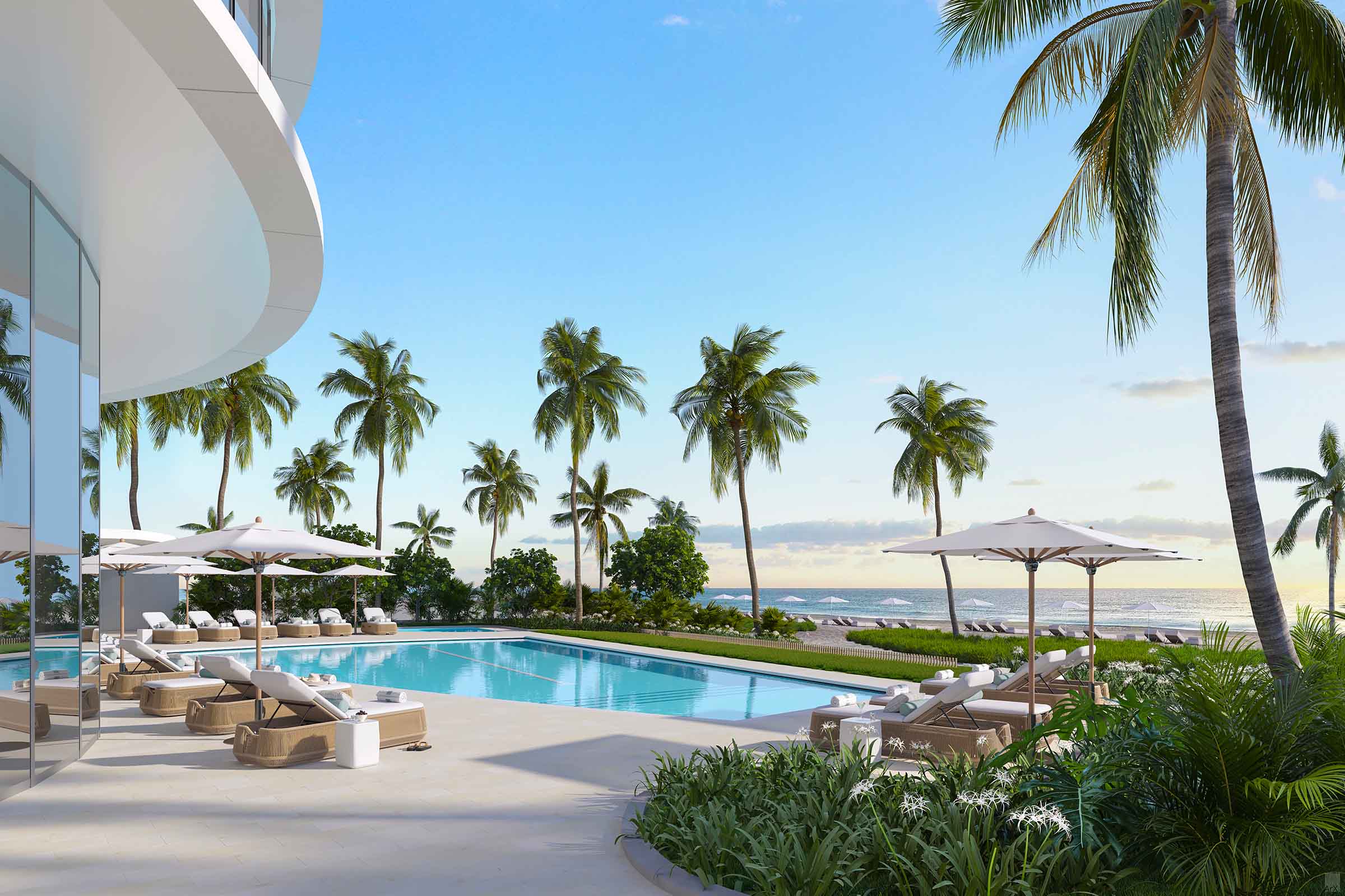 Rendering of Rivage Bal Harbour Oceanfront Pool