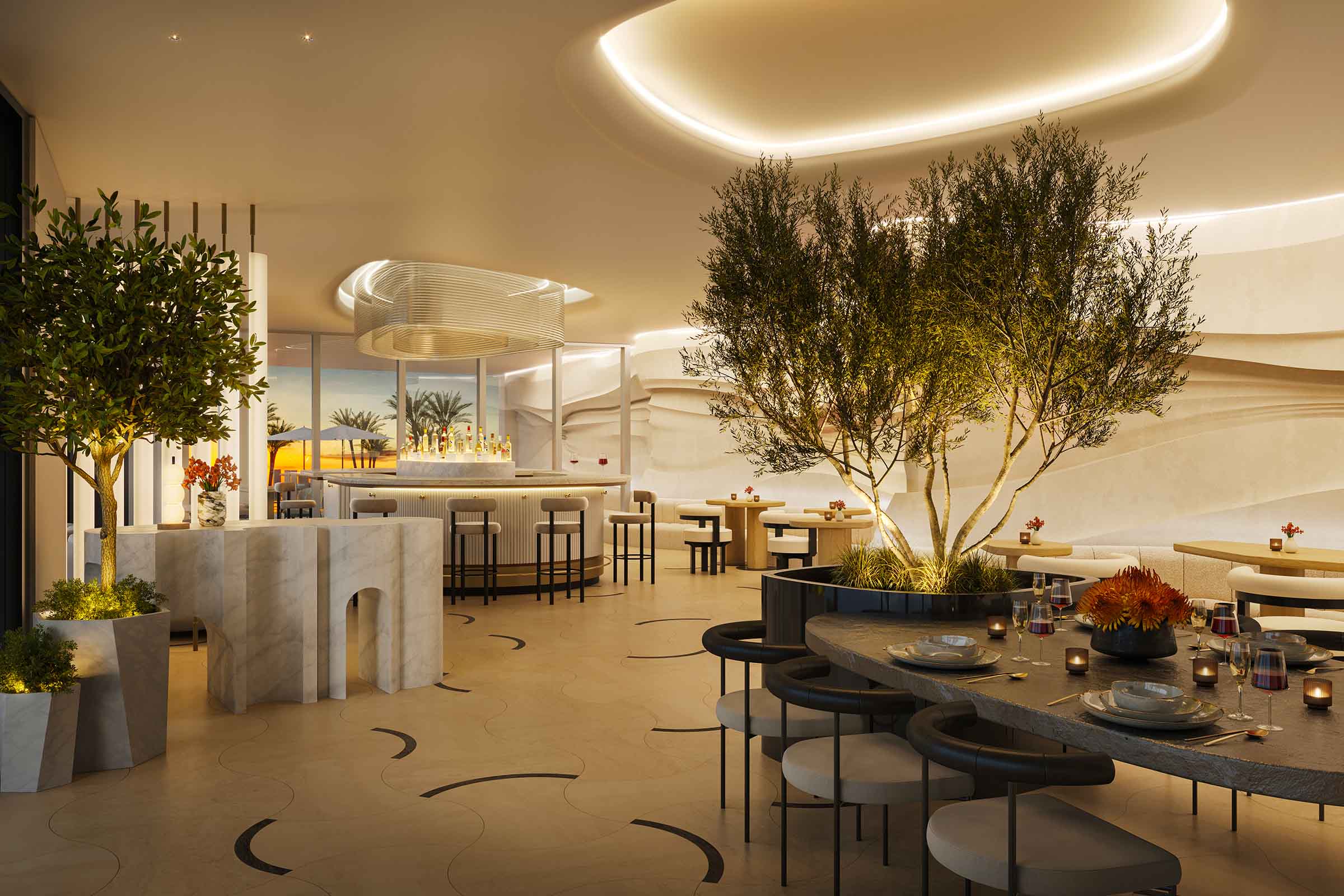 Rendering of Rivage Bal Harbour Restaurant