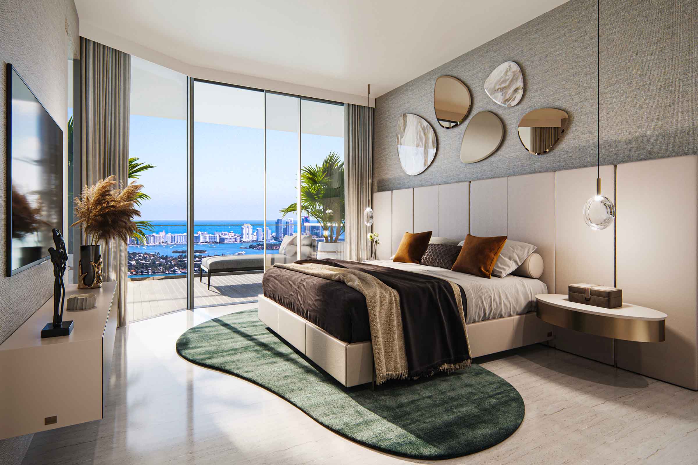 Rendering of Aria Reserve Master Bedroom