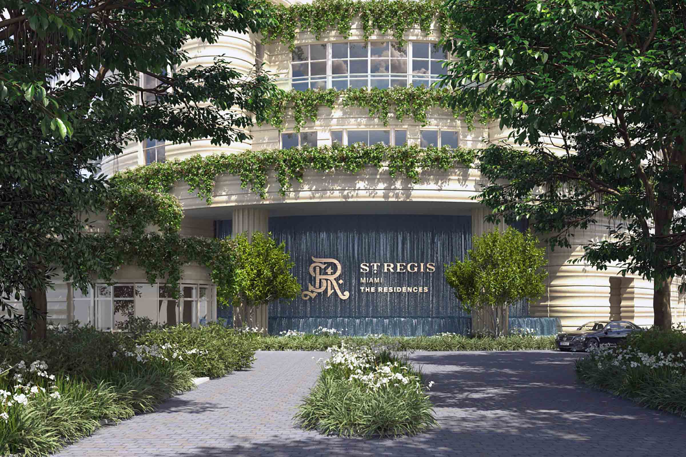 Rendering of St Regis Residences Miami Brickell Entry Sign