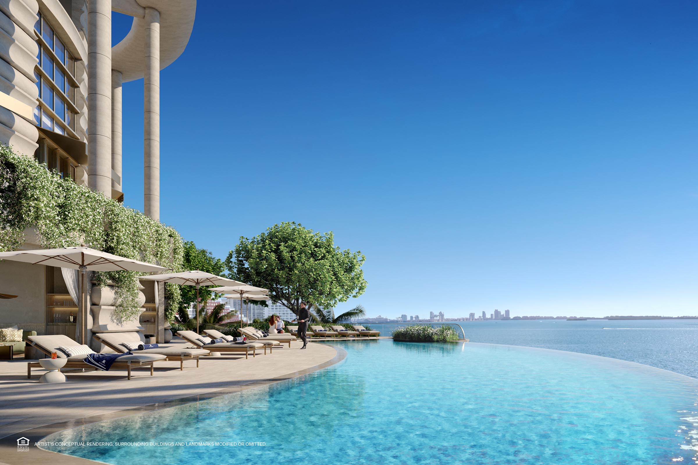 Rendering of St Regis Residences Miami East Pool